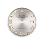 Rolex Two-Tone (YG/SS) Datejust - 36mm - Silver Diamond Dial - Jubilee