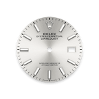 Pre-owned Rolex Stainless Steel Datejust, 36mm, Silver, Diamond Bezel, Oyster – view 3