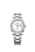 Rolex Stainless Steel Datejust - 36mm - White - Oyster