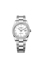 Rolex Stainless Steel Datejust - 36mm - White - Oyster