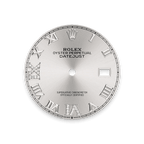 Rolex Stainless Steel Datejust - 36mm - Silver Diamond Dial - Jubilee