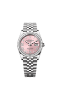 Rolex Stainless Steel Datejust - 36mm - Pink Diamond Dial - Jubilee