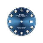 Rolex Stainless Steel Datejust - 36mm - Bright blue Diamond Dial - Jubilee