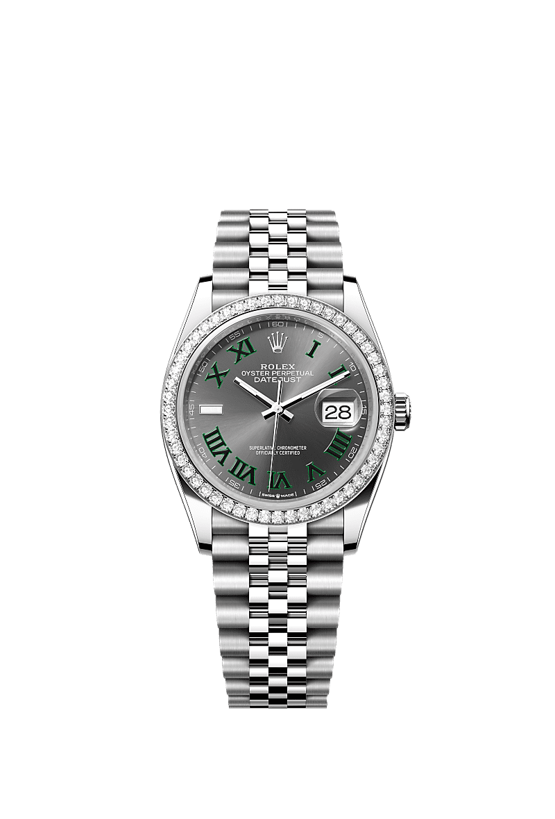 Rolex Stainless Steel Datejust - 36mm - Slate - Jubilee
