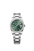 Rolex Stainless Steel Datejust - 36mm - Mint green - Oyster