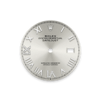 Datejust silver diamond dial