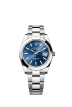Rolex Stainless Steel Datejust - 41mm - Bright blue - Oyster