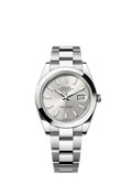 Rolex Stainless Steel Datejust - 41mm - Silver - Oyster