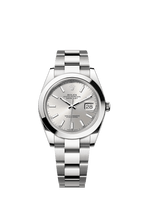 Rolex Stainless Steel Datejust - 41mm - Silver - Oyster