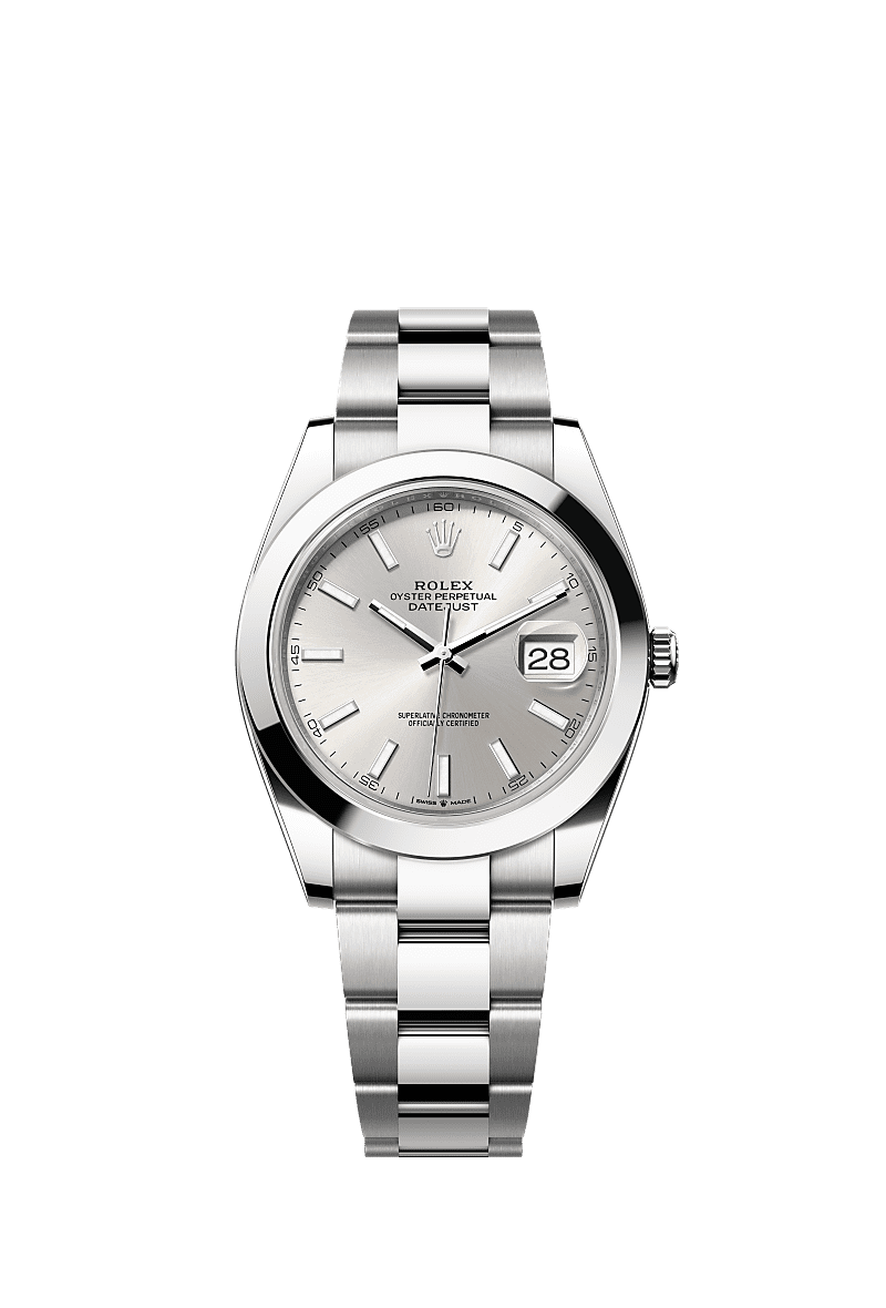 Rolex Stainless Steel Datejust - 41mm - Silver - Oyster