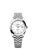 Rolex Stainless Steel Datejust - 41mm - White - Jubilee