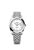 Rolex Stainless Steel Datejust - 41mm - White - Jubilee