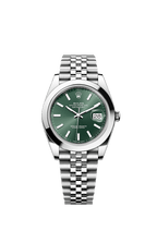 Rolex Stainless Steel Datejust - 41mm - Mint green - Jubilee