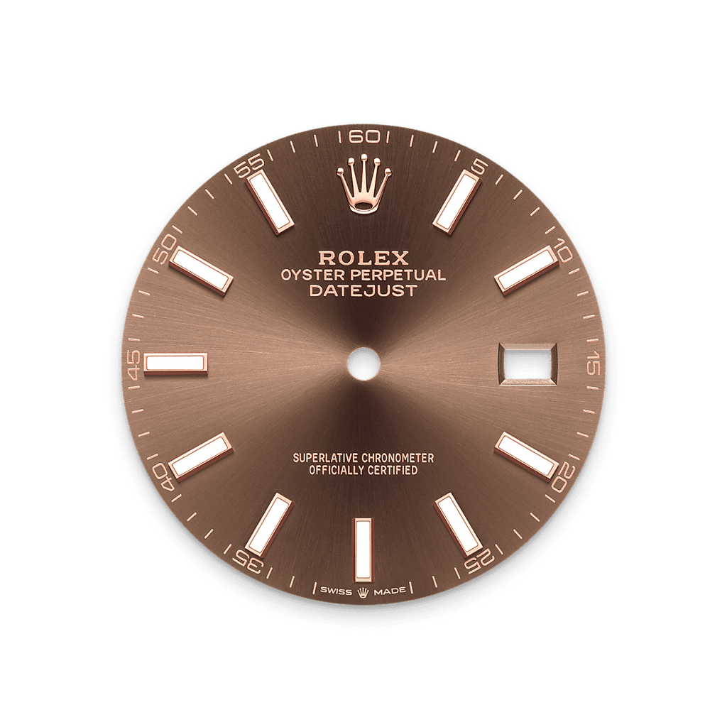 Rolex Two-Tone (RG/SS) Datejust - 41mm - Chocolate - Oyster