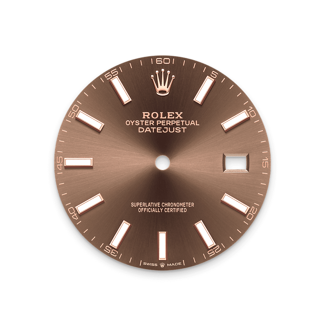 Rolex Two-Tone (RG/SS) Datejust - 41mm - Chocolate - Oyster