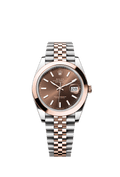 Rolex Two-Tone (RG/SS) Datejust - 41mm - Chocolate - Jubilee