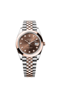 Rolex Two-Tone (RG/SS) Datejust - 41mm - Chocolate Diamond Dial - Jubilee