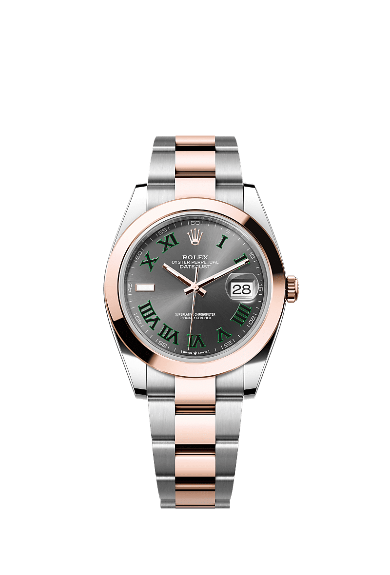 Rolex Two-Tone (RG/SS) Datejust - 41mm - Slate - Oyster