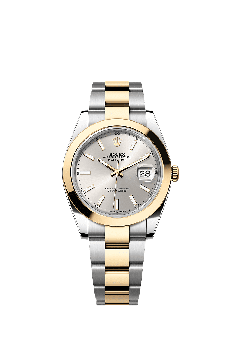 Rolex Two-Tone (YG/SS) Datejust - 41mm - Silver - Oyster