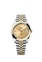 Rolex Two-Tone (YG/SS) Datejust - 41mm - Champagne-colour Diamond Dial - Jubilee