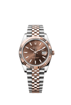 Rolex Two-Tone (RG/SS) Datejust - 41mm - Chocolate - Jubilee