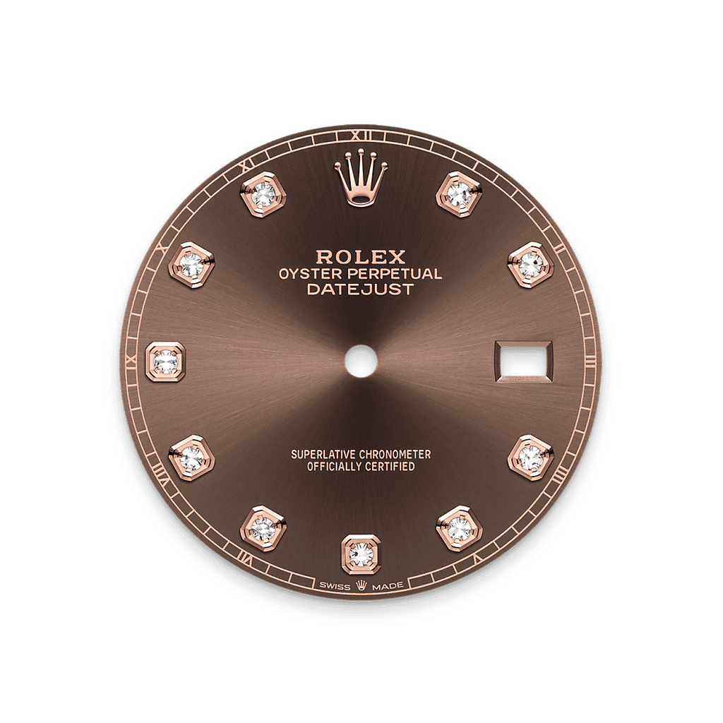 Rolex Two-Tone (RG/SS) Datejust - 41mm - Chocolate Diamond Dial - Oyster