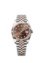 Rolex Two-Tone (RG/SS) Datejust - 41mm - Chocolate Diamond Dial - Jubilee