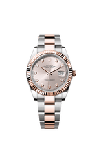 Rolex Two-Tone (RG/SS) Datejust - 41mm - Sundust Diamond Dial - Oyster