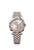 Rolex Two-Tone (RG/SS) Datejust - 41mm - Sundust Diamond Dial - Jubilee