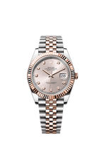 Rolex Two-Tone (RG/SS) Datejust - 41mm - Sundust Diamond Dial - Jubilee