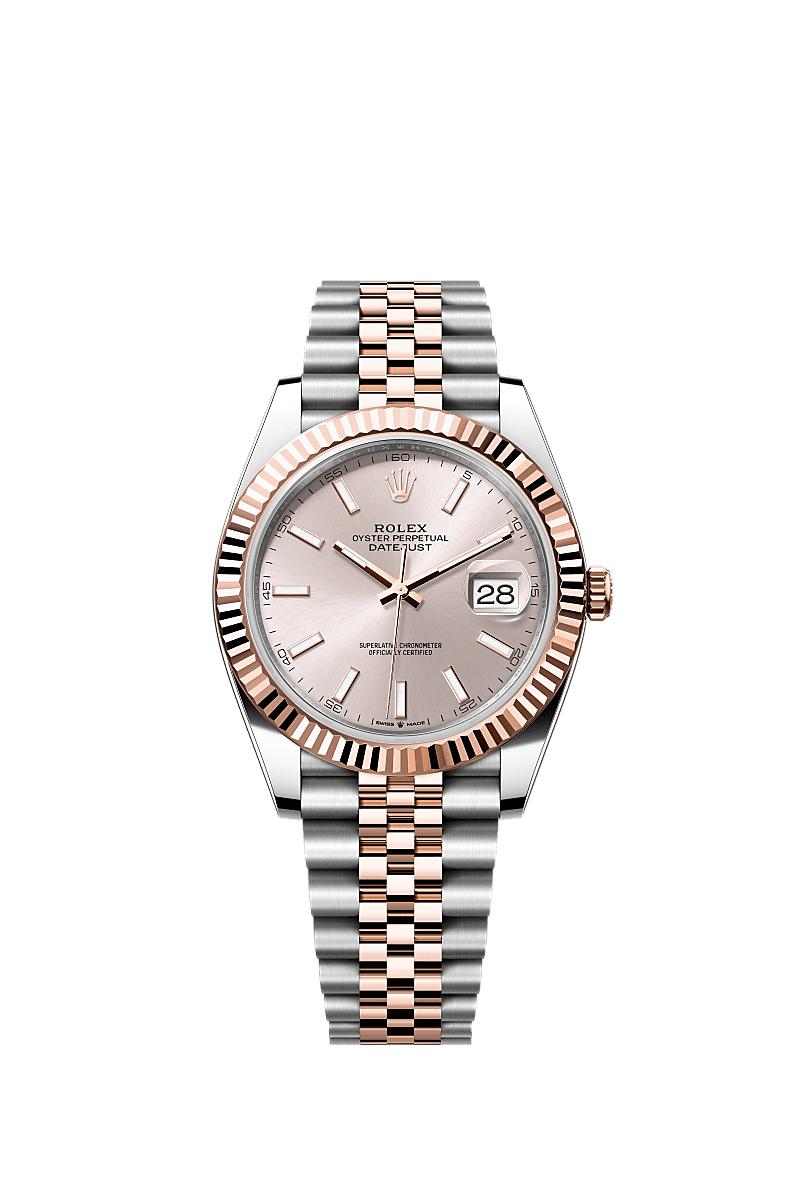 Rolex Two-Tone (RG/SS) Datejust - 41mm - Sundust - Jubilee