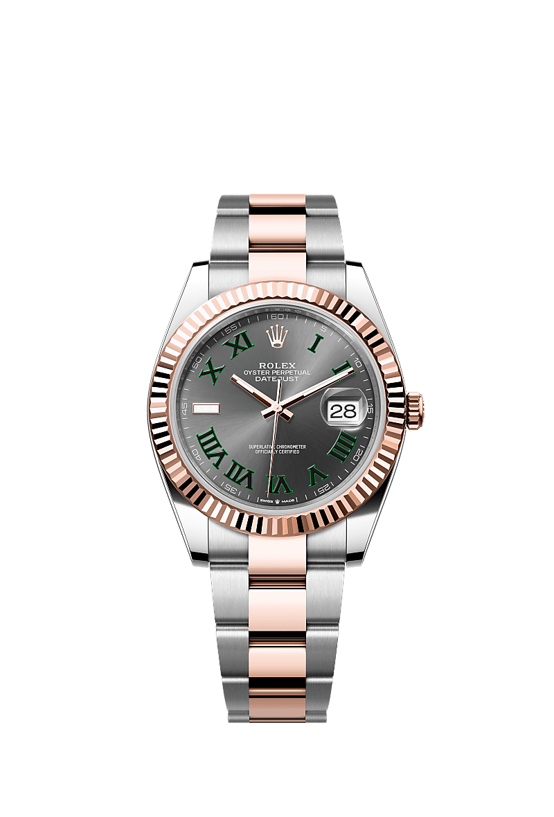 Rolex Two-Tone (RG/SS) Datejust - 41mm - Slate - Oyster