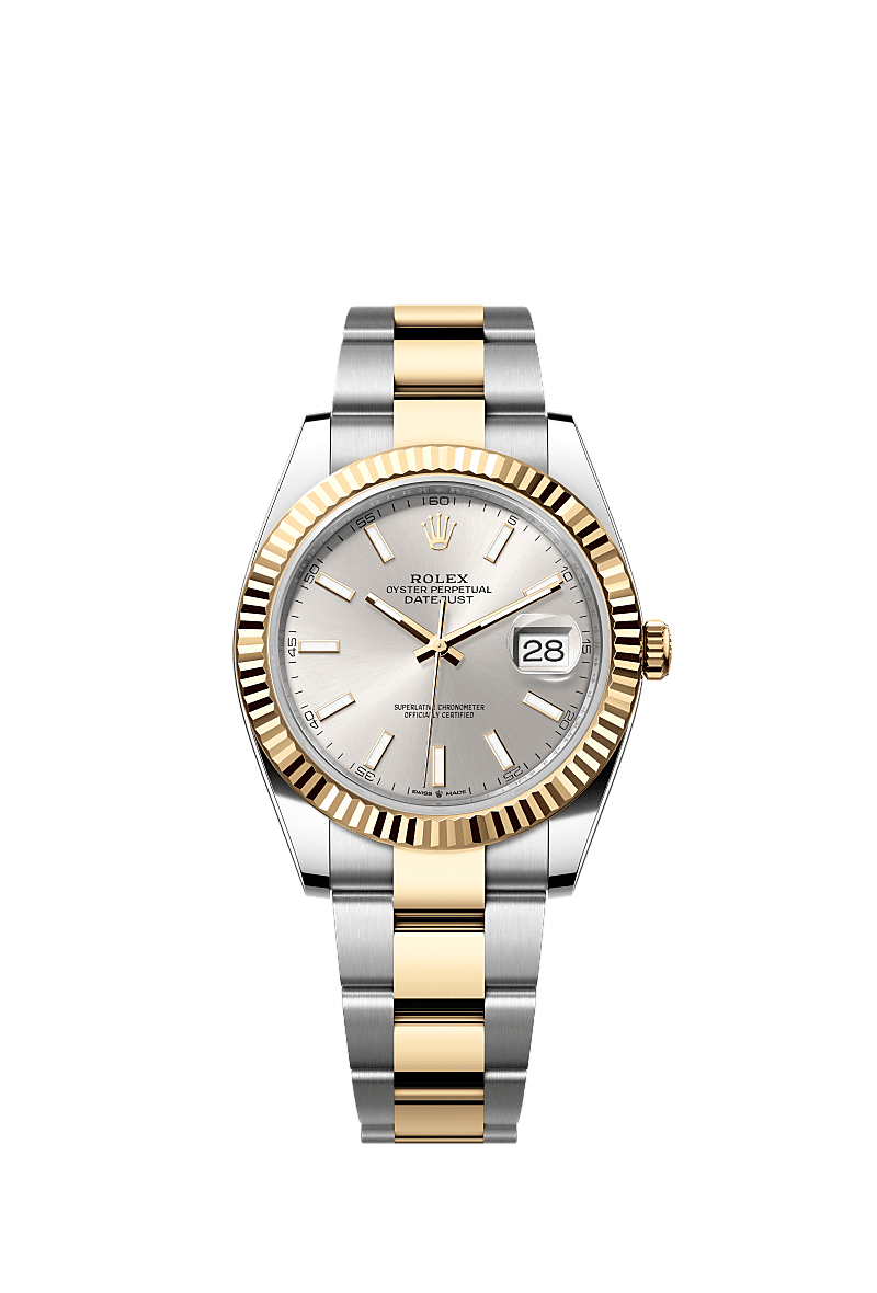 Rolex Two-Tone (YG/SS) Datejust - 41mm - Silver - Oyster
