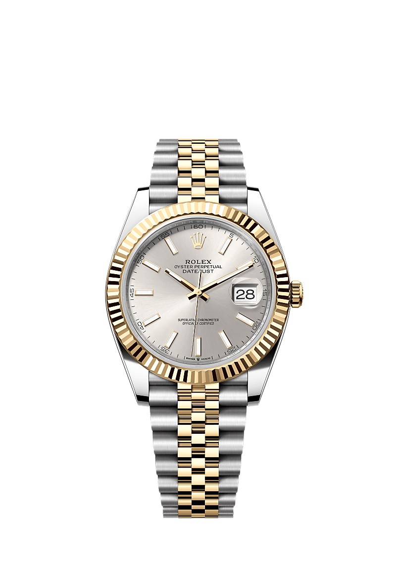 Rolex Two-Tone (YG/SS) Datejust - 41mm - Silver - Jubilee