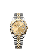 Rolex Two-Tone (YG/SS) Datejust - 41mm - Champagne-colour - Jubilee