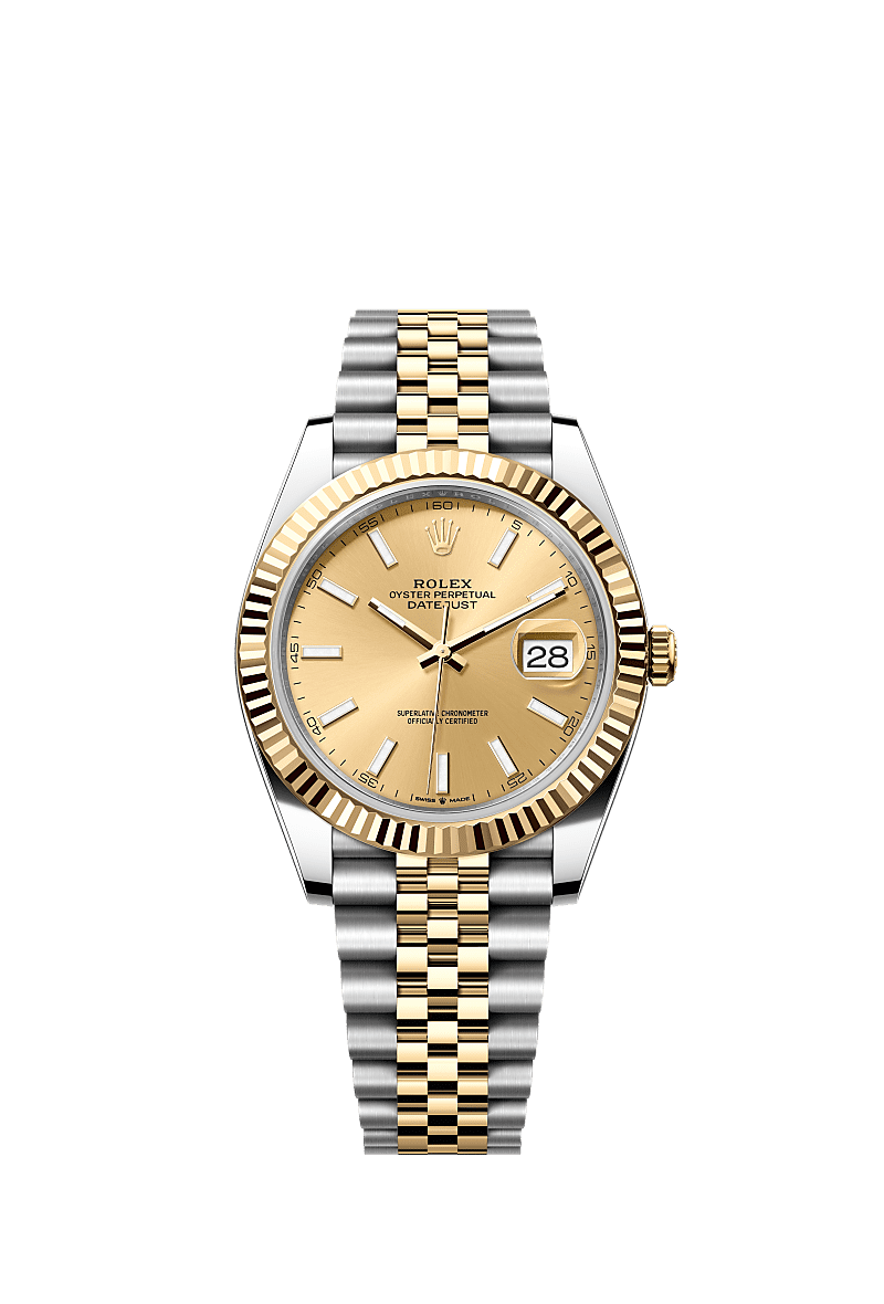 Rolex Two-Tone (YG/SS) Datejust - 41mm - Champagne-colour - Jubilee