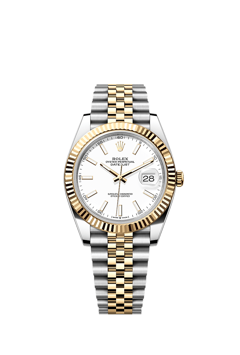 Rolex Two-Tone (YG/SS) Datejust - 41mm - White - Jubilee