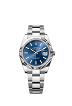 Rolex Stainless Steel Datejust - 41mm - Bright blue - Oyster