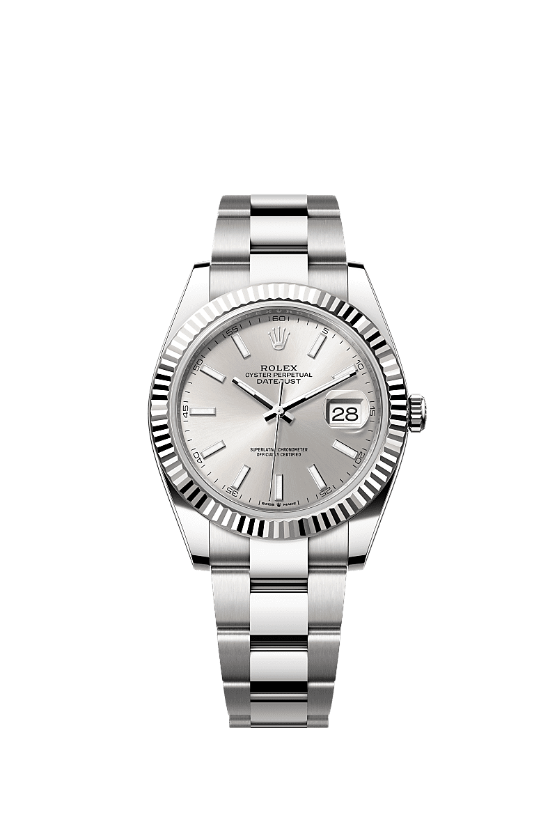 Rolex Stainless Steel Datejust - 41mm - Silver - Oyster