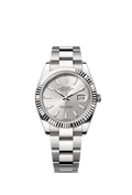 Rolex Stainless Steel Datejust - 41mm - Silver - Oyster