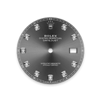 Rolex Stainless Steel Datejust - 41mm - Slate Diamond Dial - Jubilee