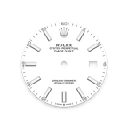 Rolex Stainless Steel Datejust - 41mm - White - Oyster