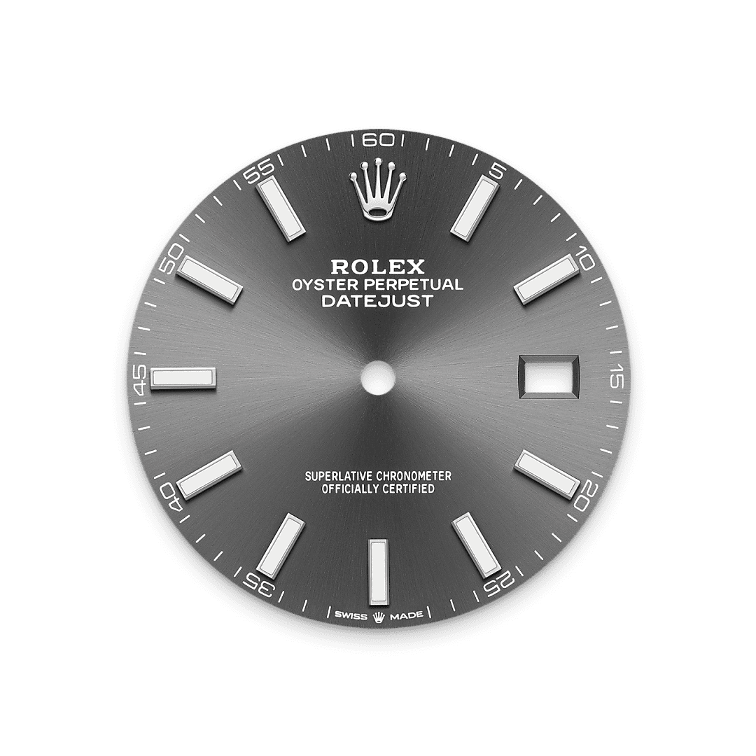 Rolex Stainless Steel Datejust - 41mm - Slate - Jubilee
