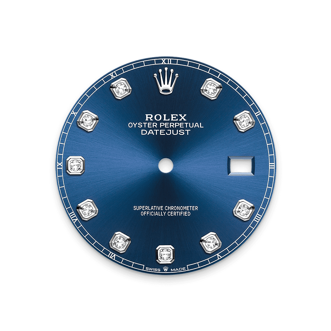 Rolex Stainless Steel Datejust - 41mm - Bright blue Diamond Dial - Oyster