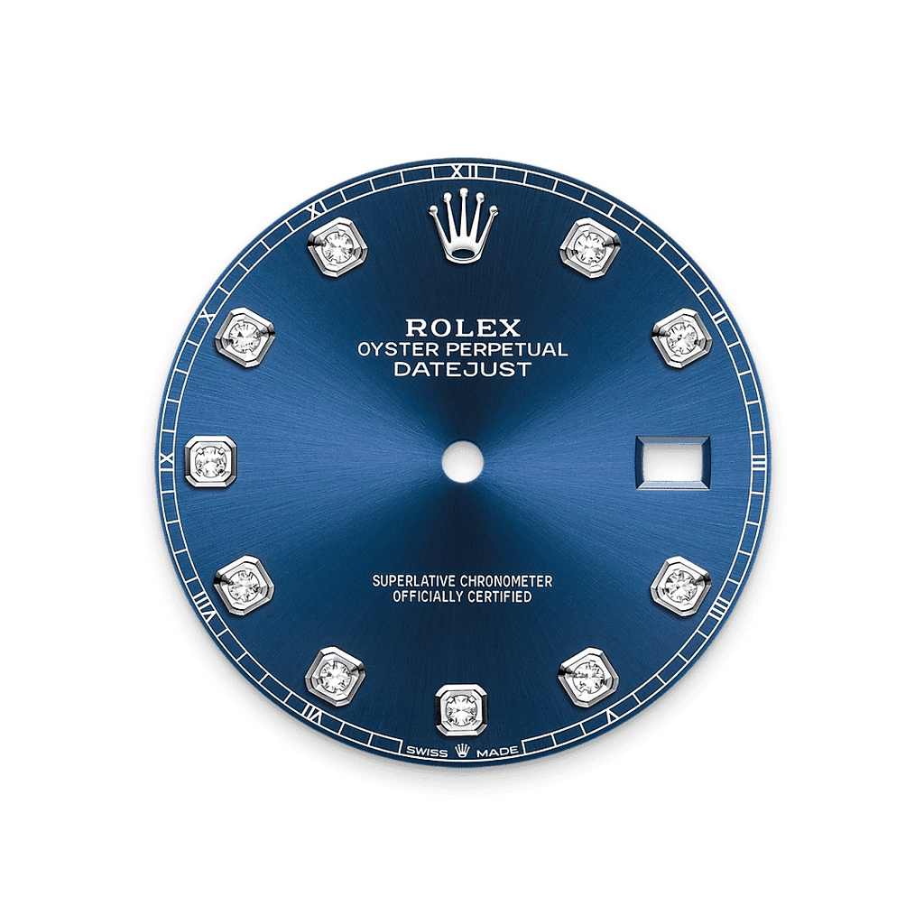 Rolex Stainless Steel Datejust - 41mm - Bright blue Diamond Dial - Jubilee