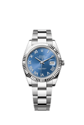 Rolex Stainless Steel Datejust - 41mm - Azzurro blue - Oyster