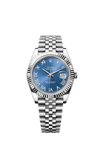 Rolex Stainless Steel Datejust - 41mm - Azzurro blue - Jubilee