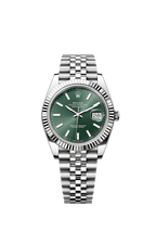 Rolex Stainless Steel Datejust - 41mm - Mint green - Jubilee