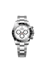 Rolex Stainless Steel Daytona - 40mm - White, black counter rings