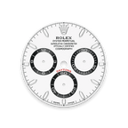 Rolex Stainless Steel Daytona - 40mm - White, black counter rings